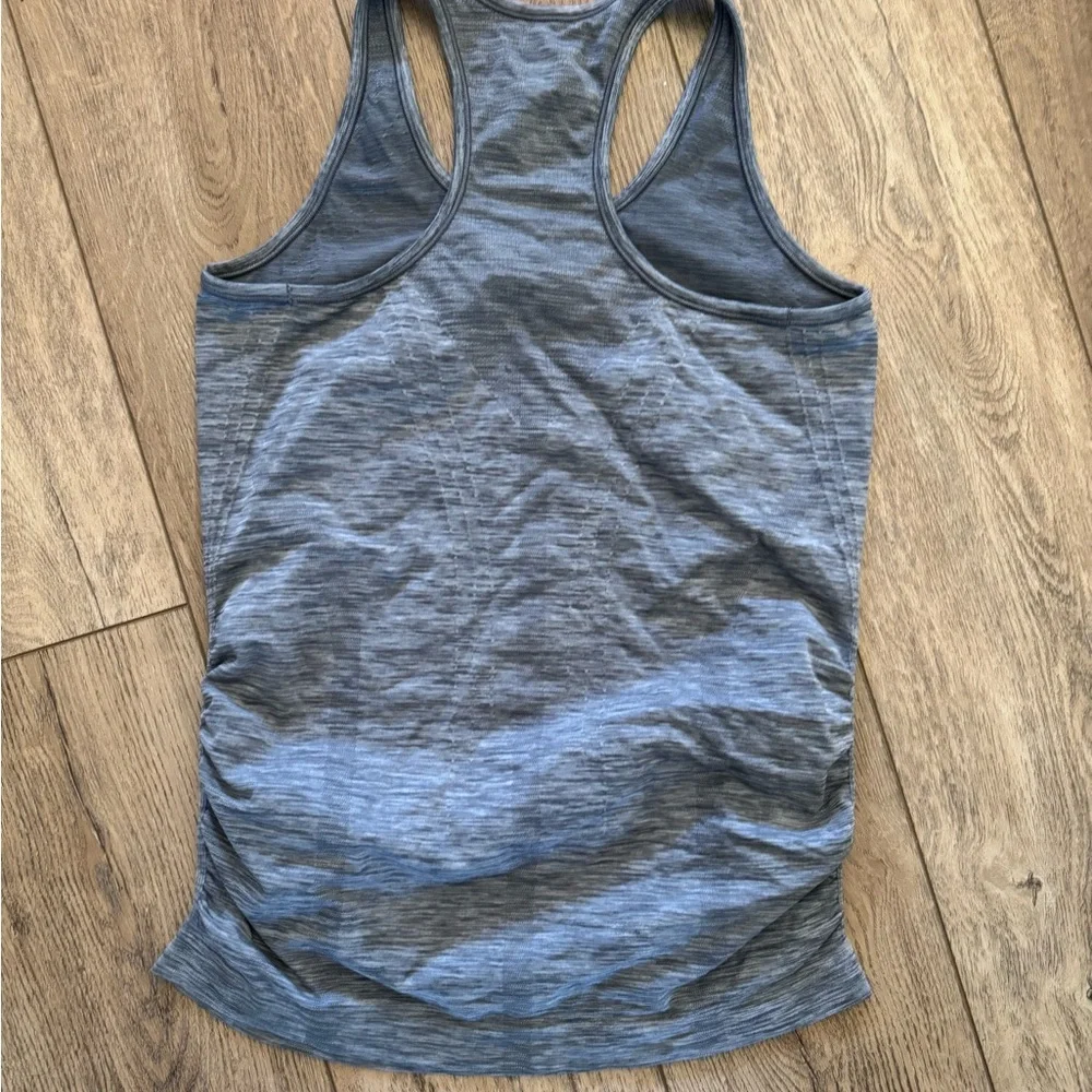 Athleta Blue Heathered Tank Top - Picture 5 of 8